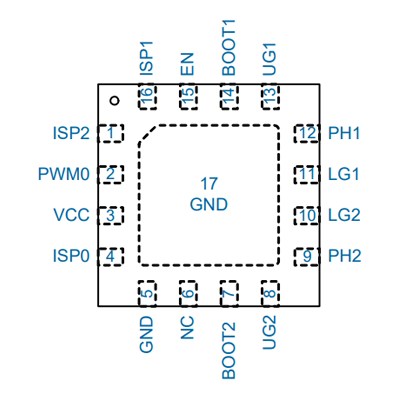 uP1961S Pin Configuration