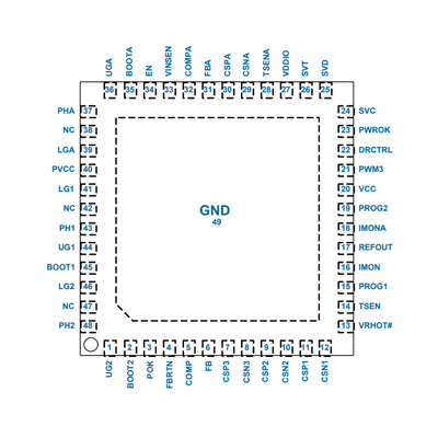 uP9531Q Pin Configuration