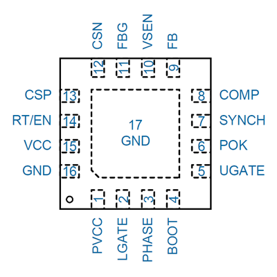 uP1539Q Pin Configuration