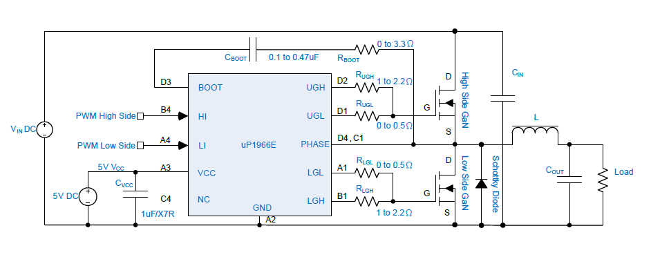 uP1966E Typical Application Circuit